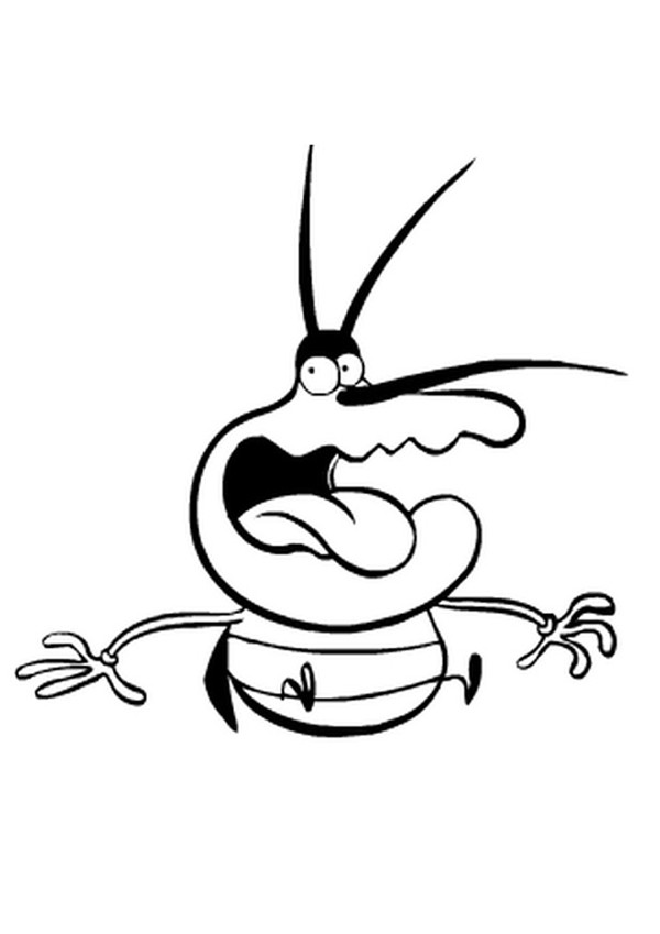 600x849 Oggy And The Cockroaches Coloring Pages