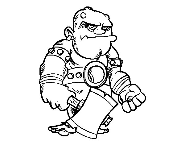 600x470 Ogre Coloring Page