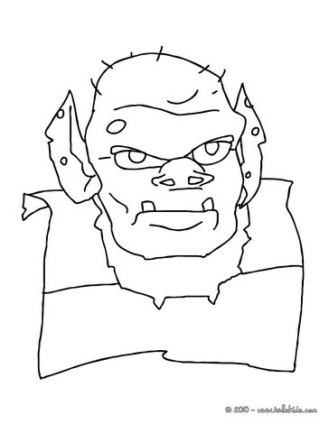 364x470 Ogre Face Coloring Pages