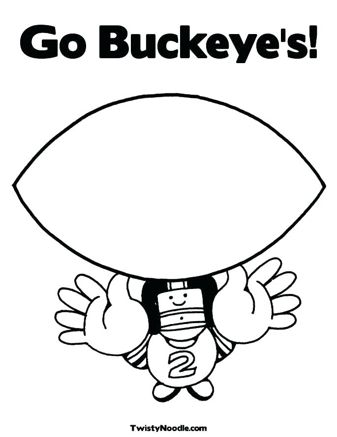 685x886 Ohio State Buckeyes Coloring Sheets Pages Colouring Page