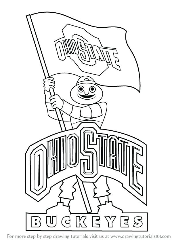 598x844 Ohio Coloring Pages S S Ohio State Buckeyes Football Coloring