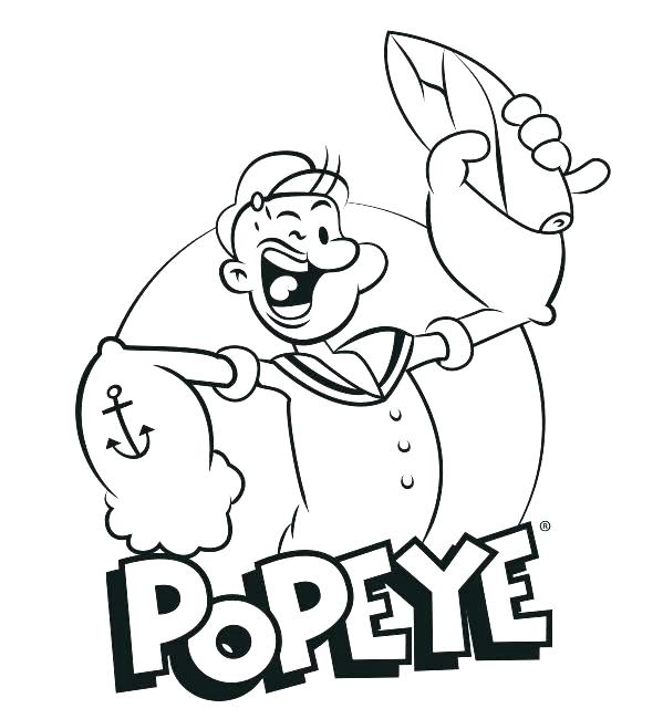 599x650 Popeye Coloring Pages Coloring Pages Top Rated Coloring Pages