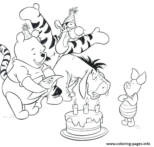 632x600 Popeye Coloring Pages The Pooh Happy Birthday Coloring Pages