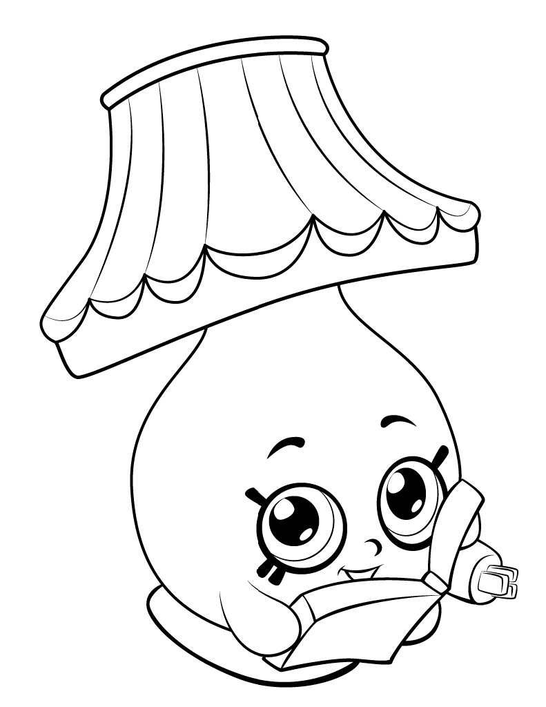 791x1024 Rollerblades Shopkins Coloring Page