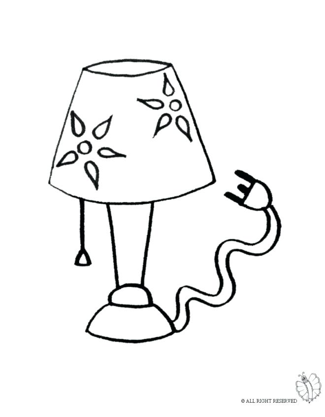 660x847 Lamp For Coloring