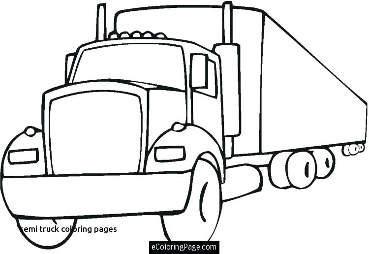 750x516 Semi Truck Coloring Pages With Semi Truck Coloring Pages For Semi