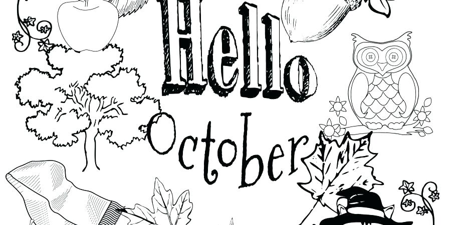 900x450 October Coloring Page Coloring Pages Printable Coloring Pages