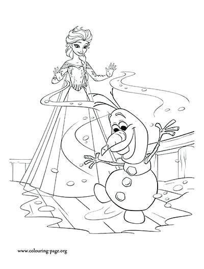 400x529 Frozen Coloring Pages May Edition Coloring Pages Elsa And Olaf