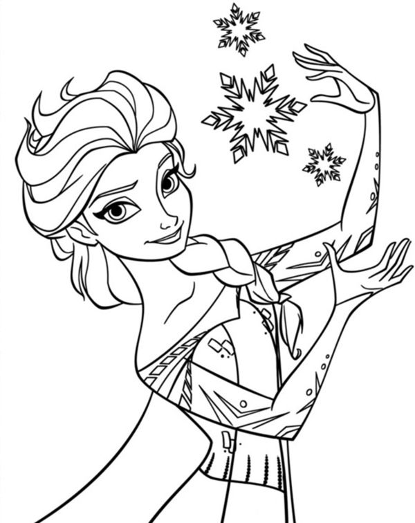 Olaf And Elsa Coloring Pages at GetDrawings | Free download