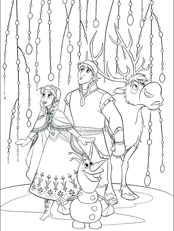 567x750 Olaf Coloring Sheet