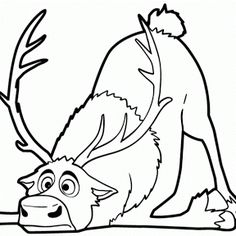 236x236 Frozen Coloring Pages Sven