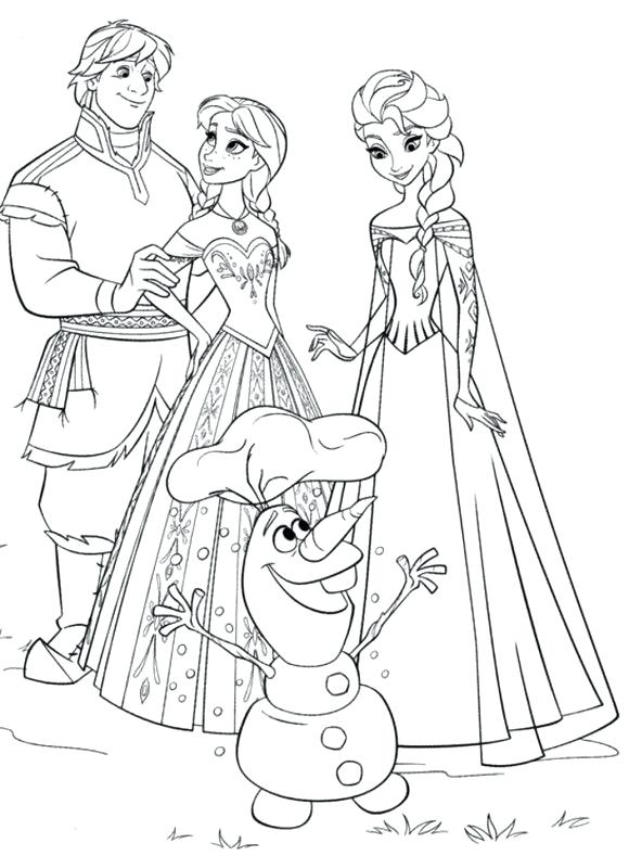 580x789 Free Frozen Coloring Page Dance Camp Olaf Christmas Pages Murs
