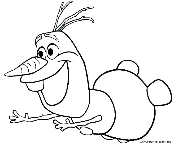 736x612 Olaf Coloring Pages Free