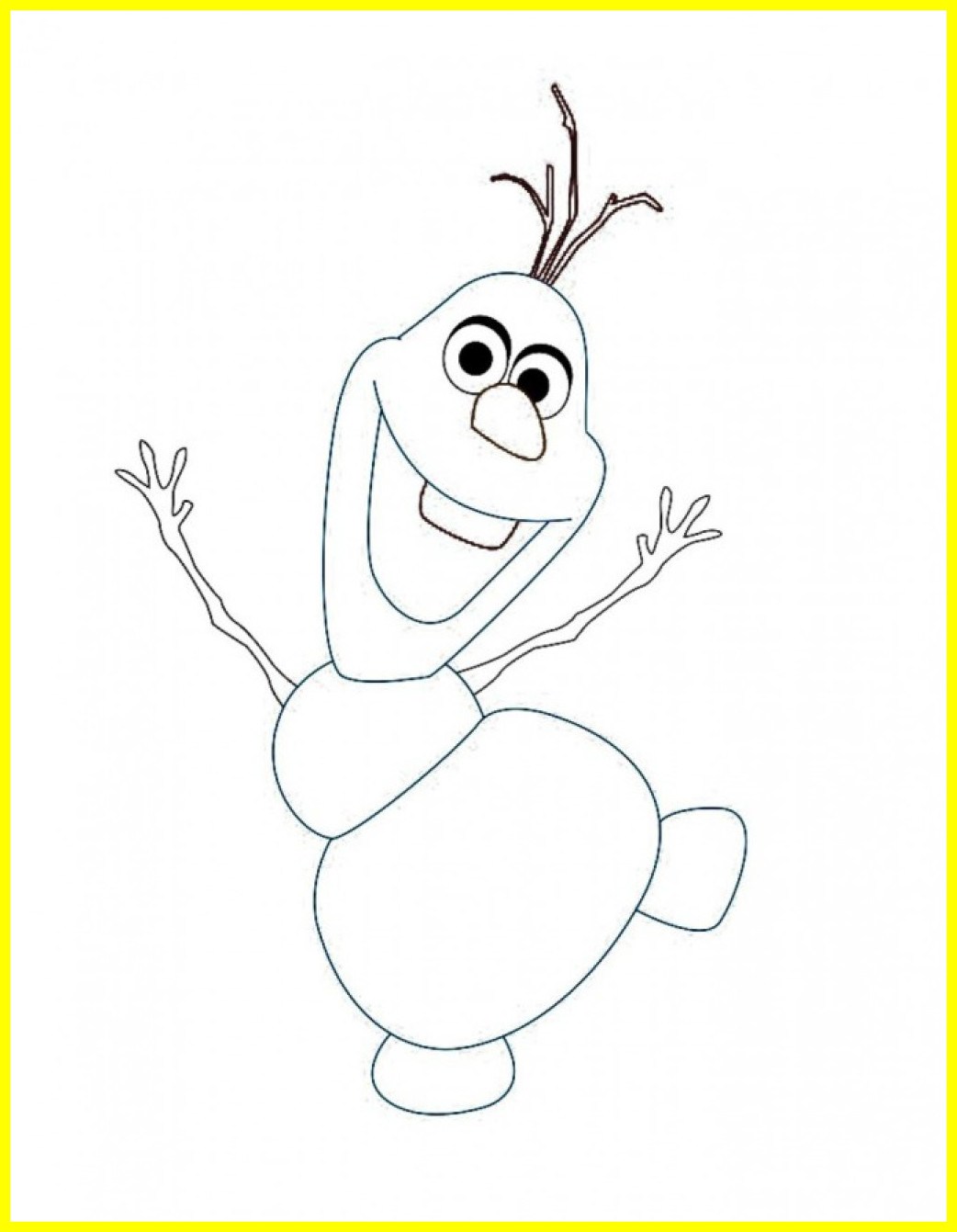 Frozen Olaf Coloring Pages at GetDrawings | Free download