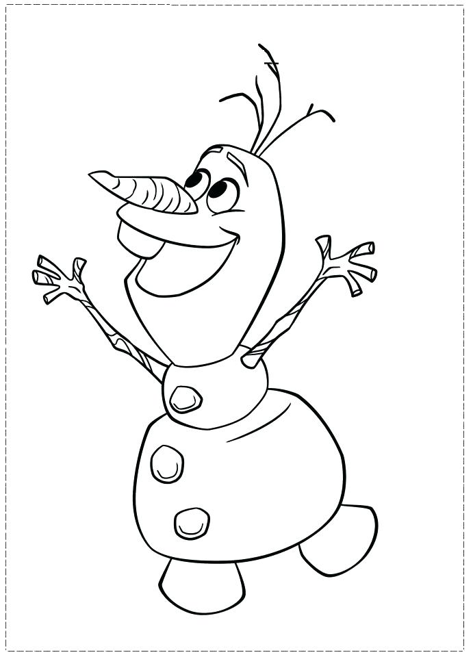 691x960 Printable Olaf Coloring Pages