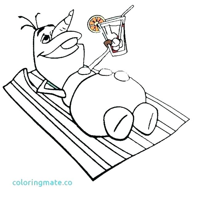 640x650 Coloring Pages Frozen Olaf