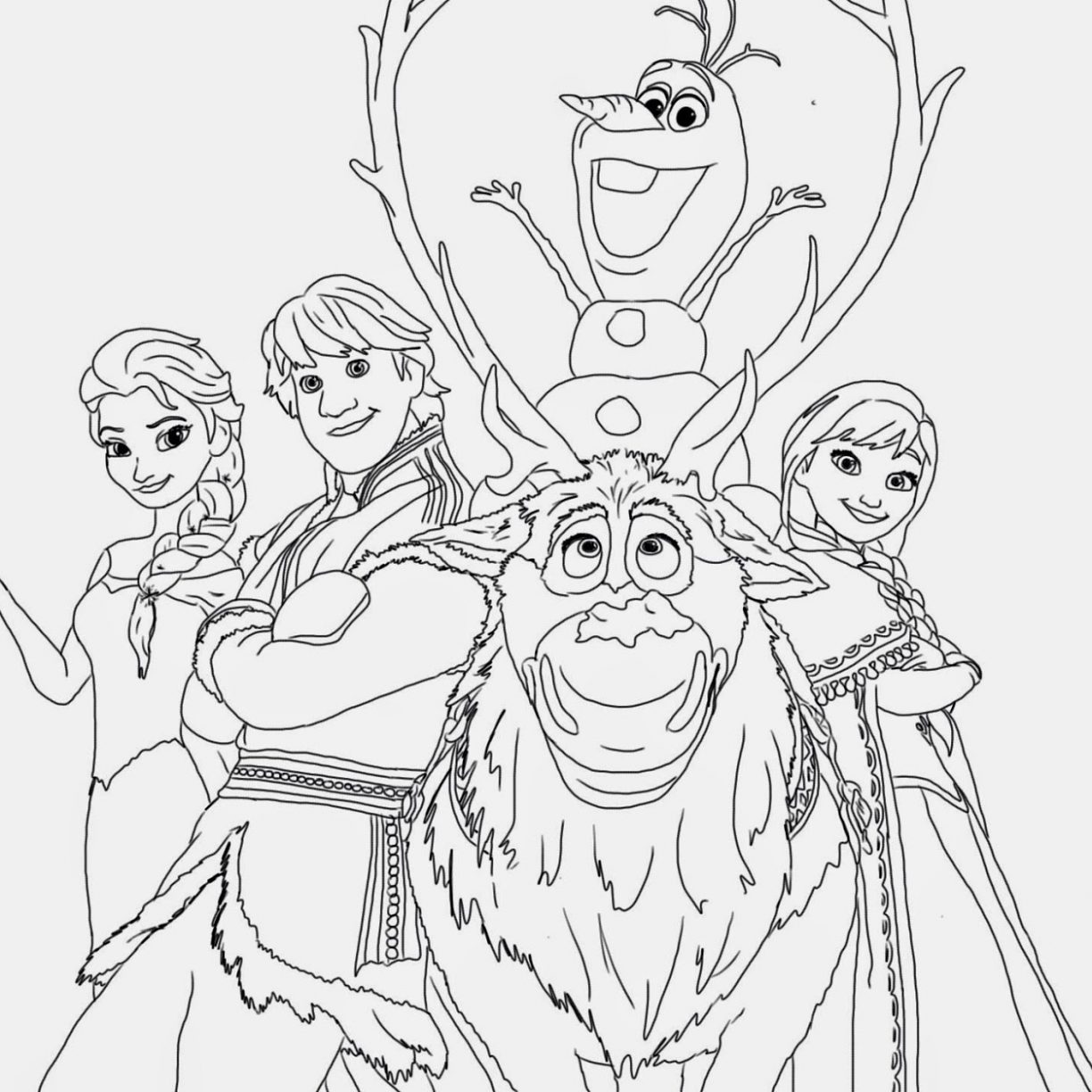 Olaf Printable Coloring Pages at GetDrawings | Free download