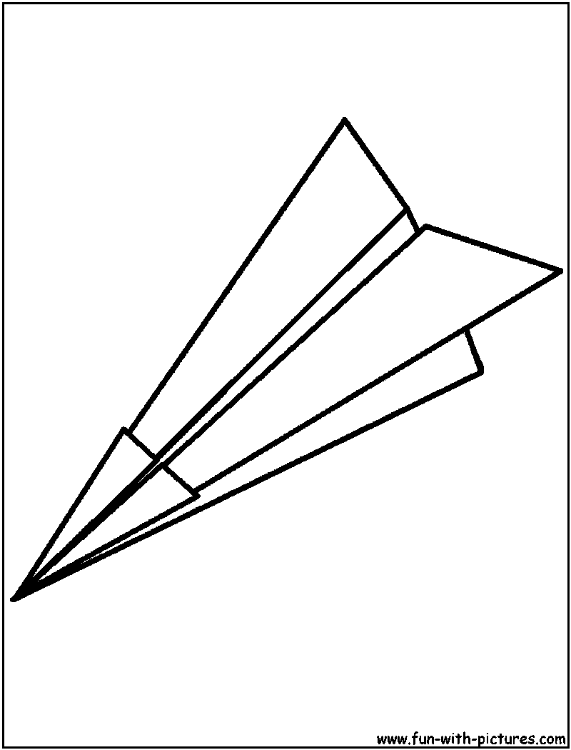 800x1050 Paper Airplane Coloring Pages