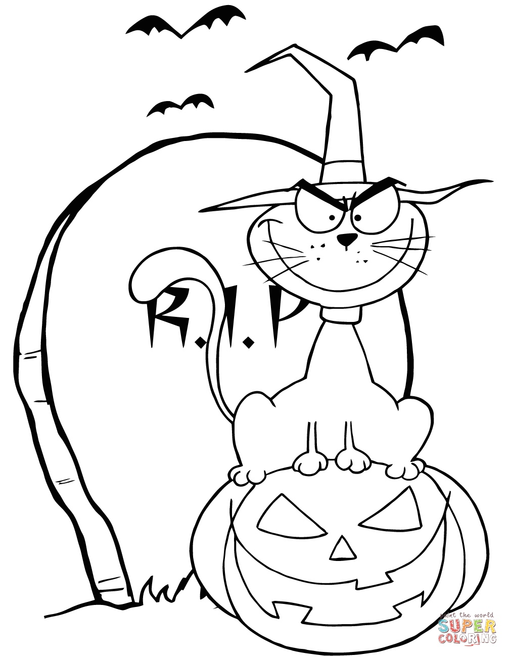 1005x1300 Awesome Halloween Cats Coloring Pages Free Coloring Pages