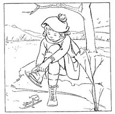 236x235 Old Fashioned Coloring Pages For Christmas