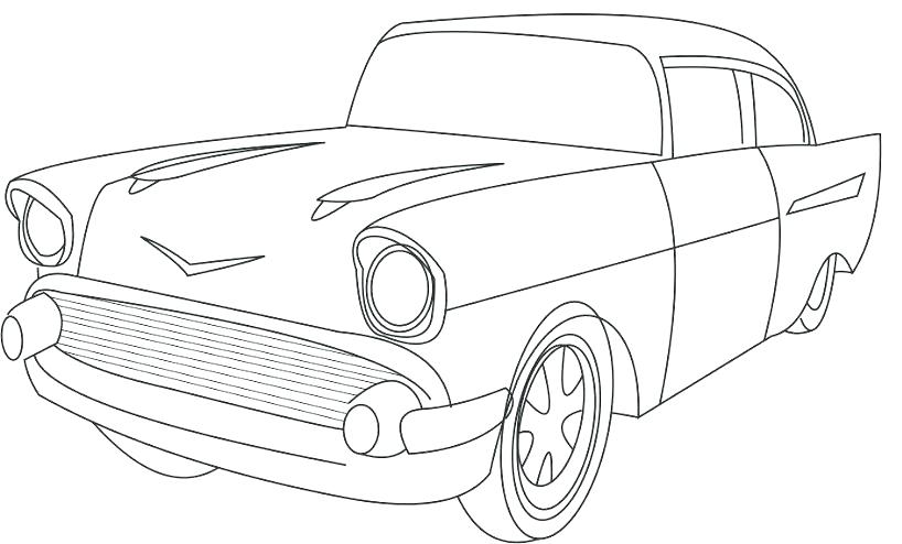 818x494 Classic Car Coloring Pages Car Color Page Modified Cars Coloring