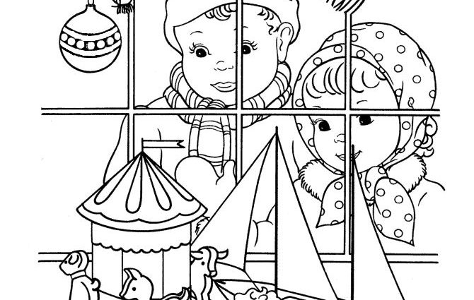 670x425 Old Fashioned Christmas Coloring Sheets Free Printable Vintage