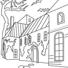 220x220 Old Haunted Hamlet And Graveyard Coloring Pages