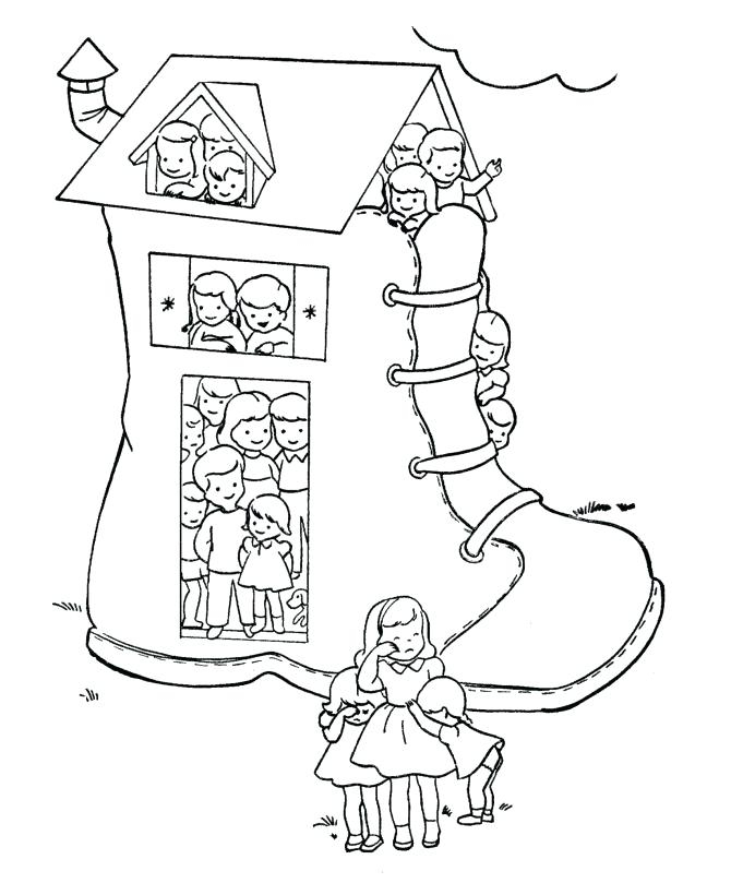 670x820 There Was An Old Lady Coloring Page Printable Coloring Pages
