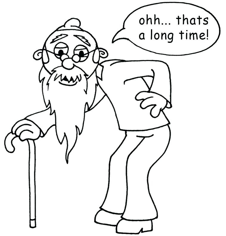 759x793 Old Man Coloring Pages