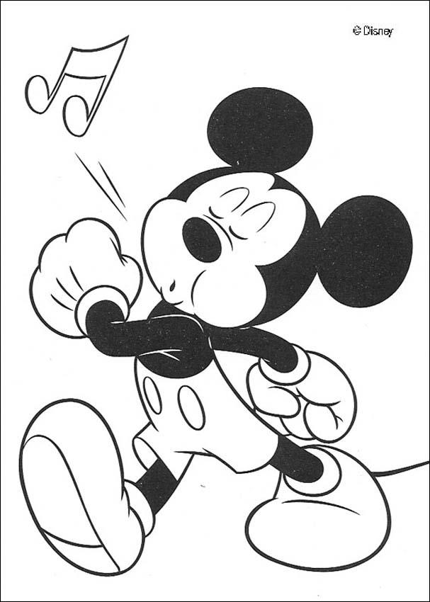 607x850 Mickey Mouse Coloring Pages