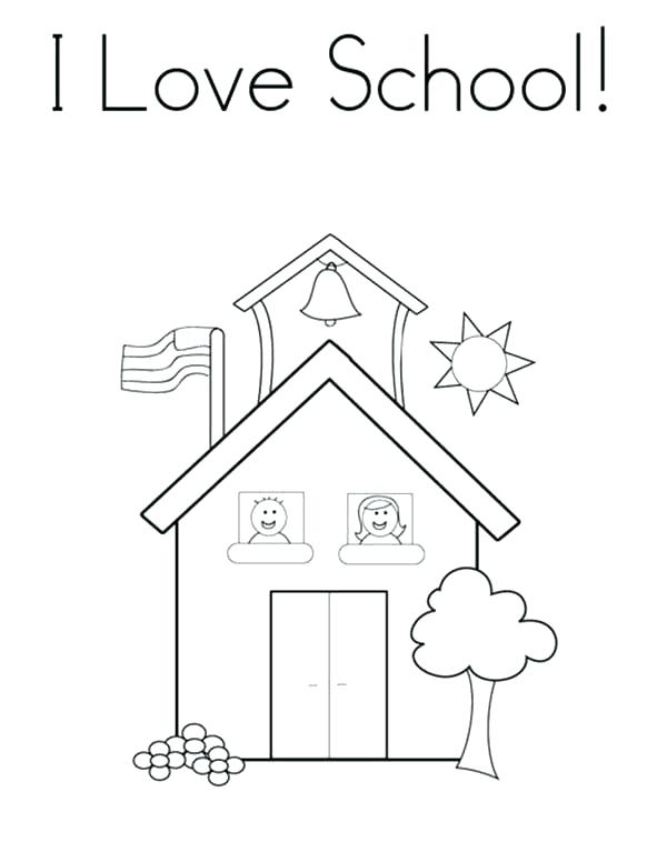 600x776 School House Coloring Page Coloring Page Old School House Coloring