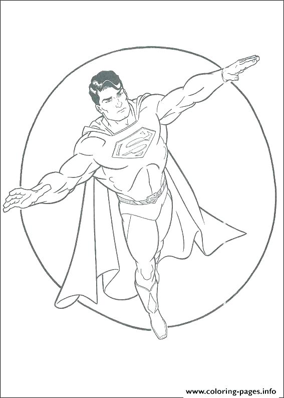 567x794 Superman Color Page Coloring Pages Superman Logo Color Page