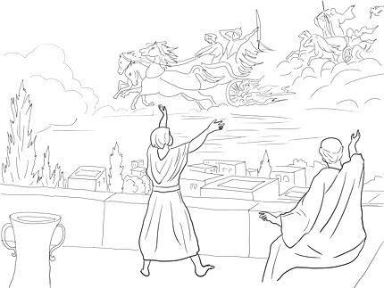 430x323 Interesting Elijah Coloring Pages Click To See Printable Version