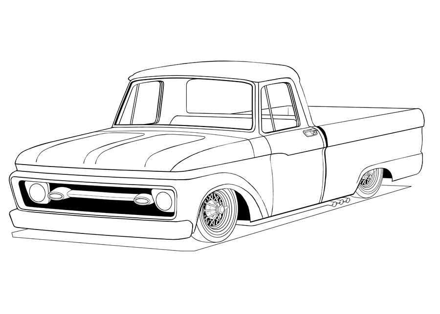 900x643 Ford Truck Coloring Pages Then Block Coloring The Main Shade