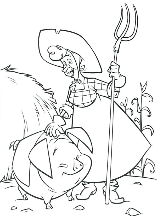 600x827 Old Lady Who Lived In A Shoe Coloring Page