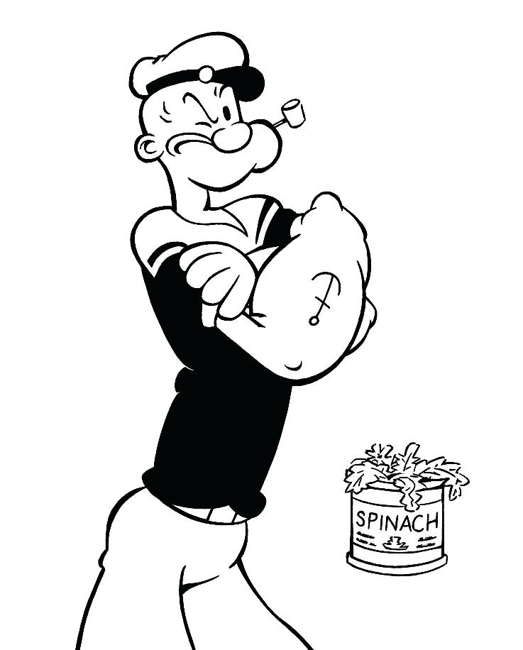 737x916 Popeye Coloring Pages The Sailor Man Free Coloring Pages Popeye
