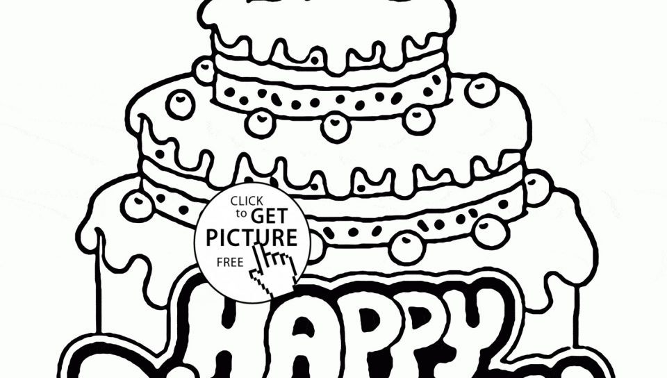 960x544 Free Birthdayakeoloring Pages To Print Page Printableolouring