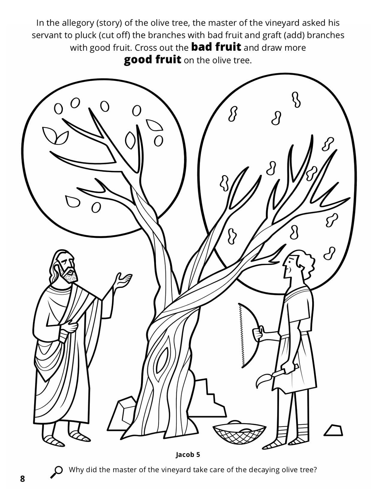 1232x1600 Parable Of The Olive Tree Coloring Pages Printable Coloring
