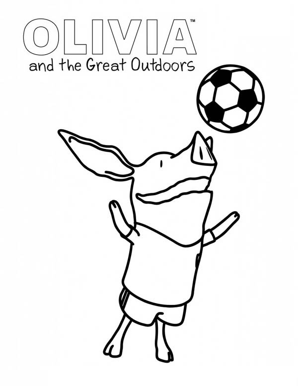 600x777 Olivia The Pig And The Great Outdoors Coloring Page