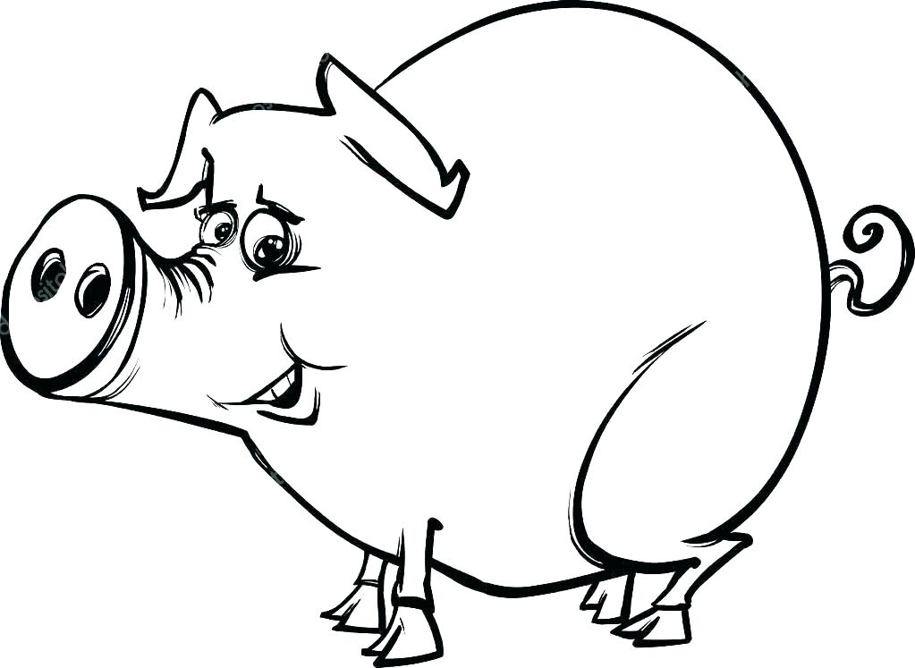 1023x747 Pig Coloring Page Coloring Pages Of Pigs Pig Coloring Pages