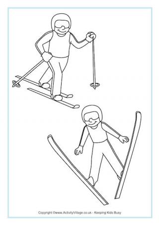 320x452 Winter Olympics Colouring Pages