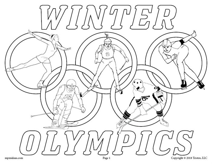 700x541 Olympic Coloring Pages For Preschoolers Free Printable Winter