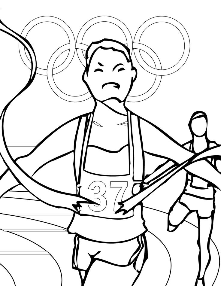 736x952 Olympic Medal Coloring Page