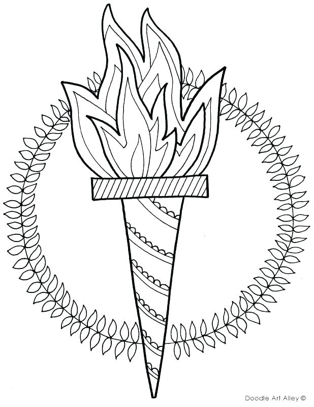 618x799 Olympic Rings Coloring Page Rings Coloring Page Drawn Torch Winter