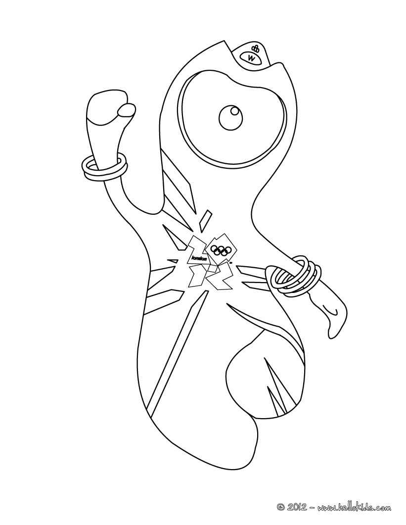821x1061 Olympic Games Coloring Pages