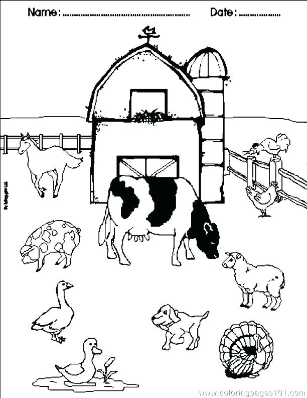 612x792 Free Coloring Pages Of Farm Animals Printable Farm Coloring Pages