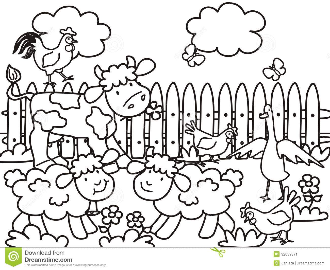 1300x1065 Farm Animal Coloring Book Scott Fay Farm Animal Coloring