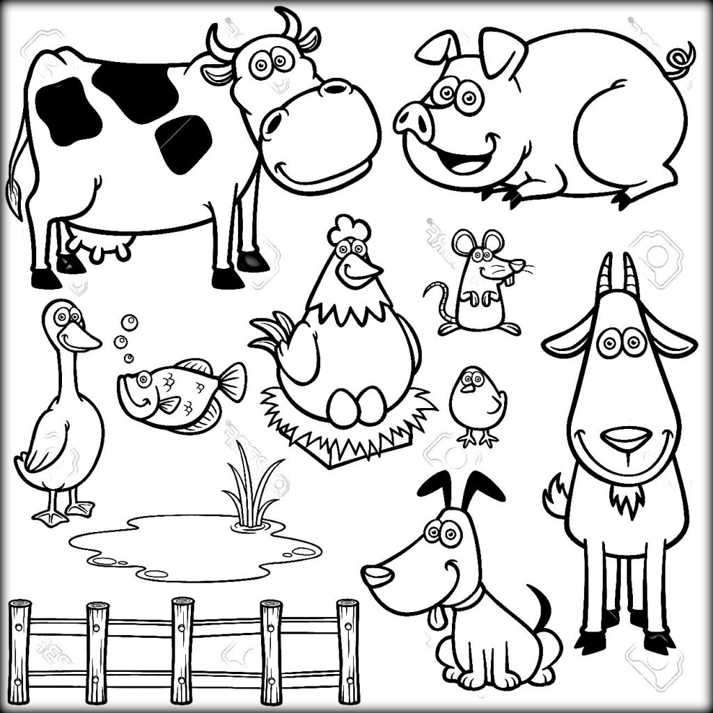 1024x1024 Farm Animal Coloring Pages Free Coloring