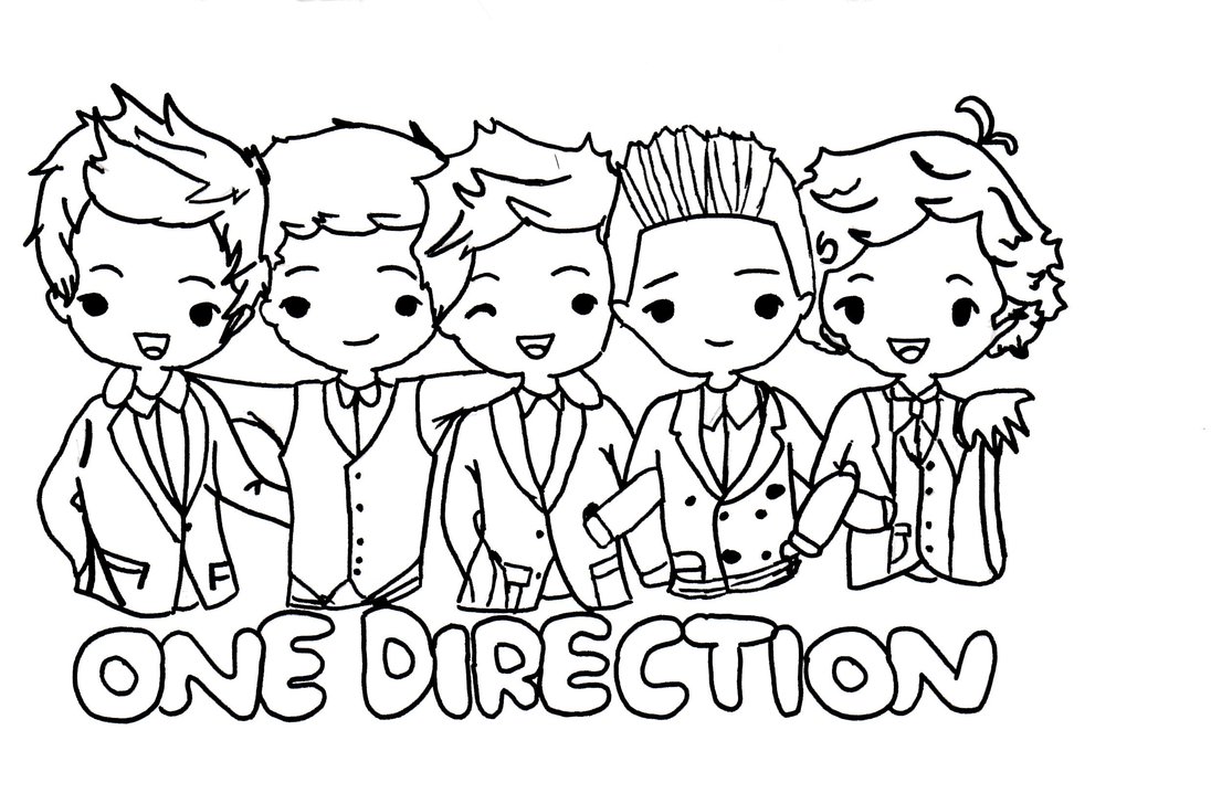 1096x728 One Direction Cartoon