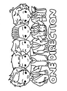 236x316 One Direction Cartoon Coloring Pages Printable One Direction
